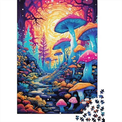 Pilze 1000 Teile Puzzle Für Erwachsene interessant Erwachsenenpuzzle Geschicklichkeitsspiel Weihnachtspuzzle 1000pcs (75x50cm) von PHQAZWSXE