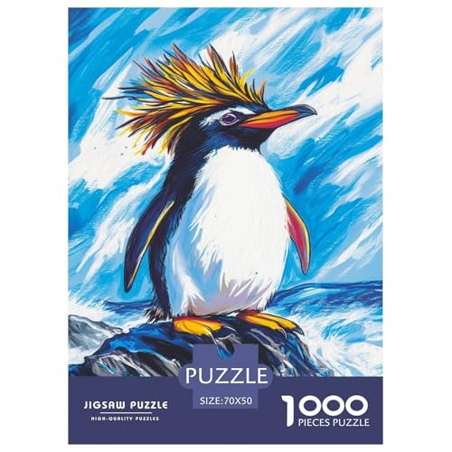 Pinguin Puzzle 1000 Teile Für Erwachsene Und Kinder Tier Erwachsenenpuzzle Geschicklichkeitsspiel Weihnachtspuzzle 70x50cm/1000pcs von PHQAZWSXE