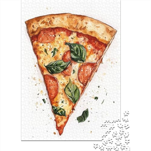 Pizza Puzzle 1000 Teile Für Erwachsene interessant Impossible Puzzle Geschicklichkeitsspiel Geschenk 1000pcs (75x50cm) von PHQAZWSXE