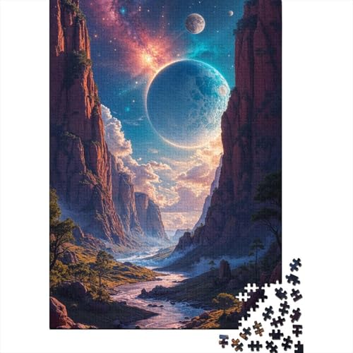 Planet Puzzle 1000 Teile Für Die Ganze Familie Interstellare Schlucht Erwachsenenpuzzle Clevere Rätsel Weihnachtspuzzle 1000pcs (75x50cm) von PHQAZWSXE