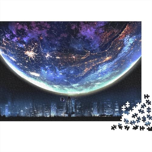 Planet Puzzle 1000 Teile Für Erwachsene Kunst Impossible Puzzle Geschicklichkeitsspiel Geschenk 1000pcs (75x50cm) von PHQAZWSXE