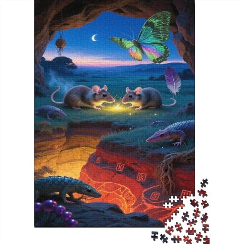 Prairie Hund Puzzle 1000 Teile Für Erwachsene EIN fantastischer Murmeltier Impossible Puzzle Clevere Rätsel Geschenk 1000pcs (75x50cm) von PHQAZWSXE