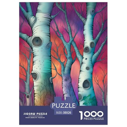 Rainbow Light in The Wald Puzzle 1000 Teile Für Erwachsene Und Kinder interessant persönlich Impossible Puzzle Geschicklichkeitsspiel Geschenk 38x26cm/1000pcs von PHQAZWSXE