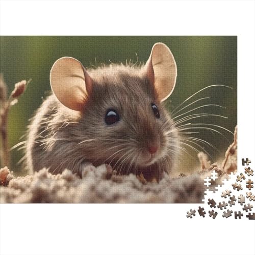 Ratte (2) Puzzle 1000 Teile Für Erwachsene Tiere Impossible Puzzle Geschicklichkeitsspiel Geschenk 1000pcs (75x50cm) von PHQAZWSXE
