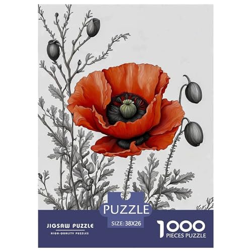 Red Blumen Puzzle 1000 Teile Für Erwachsene Und Kinder interessant persönlich Erwachsenenpuzzle Geschicklichkeitsspiel Geschenk 38x26cm/1000pcs Red Blumen Puzzle 1000 Teile Für Erwachsene Und Kinder interessant persönlich Erwachsenenpuzzle Geschicklichkeitsspiel Geschenk 38x26cm/1000pcs von PHQAZWSXE