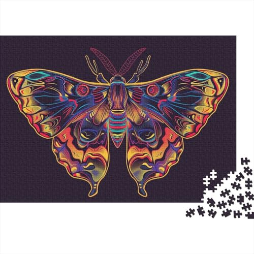Regenbogen Schmetterlinge 1000 Teile Puzzle Für Erwachsene Und Kinder Tiere Impossible Puzzle Geschicklichkeitsspiel Weihnachtspuzzle 1000pcs (75x50cm) von PHQAZWSXE