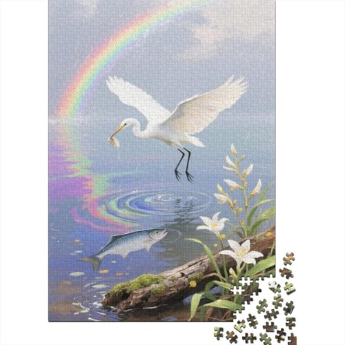 Reihe Puzzle 1000 Teile Für Erwachsene Und Kinder The Reihe Beside The Rainbow Erwachsenenpuzzle Geschicklichkeitsspiel Geschenk 1000pcs (75x50cm) von PHQAZWSXE