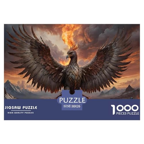 Rote Flamme Fliegender Adler Puzzle 1000 Teile Für Die Ganze Familie Tiere Impossible Puzzle Geschicklichkeitsspiel Geschenk 38x26cm/1000pcs Rote Flamme Fliegender Adler Puzzle 1000 Teile Für Die Ganze Familie Tiere Impossible Puzzle Geschicklichkeitsspiel Geschenk 38x26cm/1000pcs von PHQAZWSXE