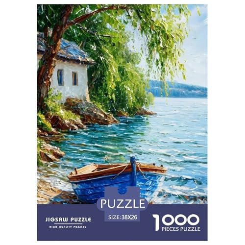 Schiff 1000 Teile Puzzle Für Erwachsene Und Kinder interessant Erwachsenenpuzzle Geschicklichkeitsspiel Weihnachtspuzzle 38x26cm/1000pcs von PHQAZWSXE
