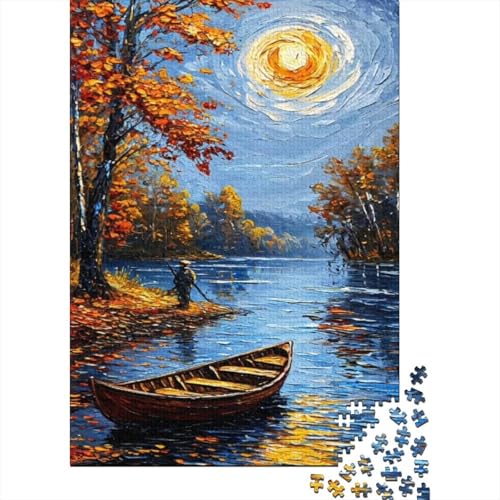 Schiff Puzzle 1000 Teile Für Erwachsene Und Kinder interessant Impossible Puzzle Clevere Rätsel Weihnachtspuzzle 1000pcs (75x50cm) von PHQAZWSXE