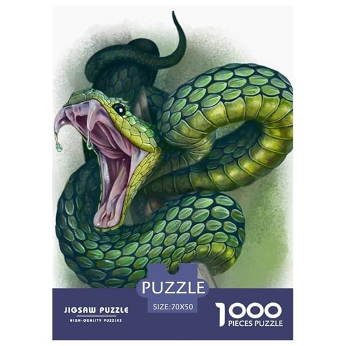 Schlange 1000 Teile Puzzle Für Die Ganze Familie Tier Impossible Puzzle Clevere Rätsel Weihnachtspuzzle 70x50cm/1000pcs von PHQAZWSXE