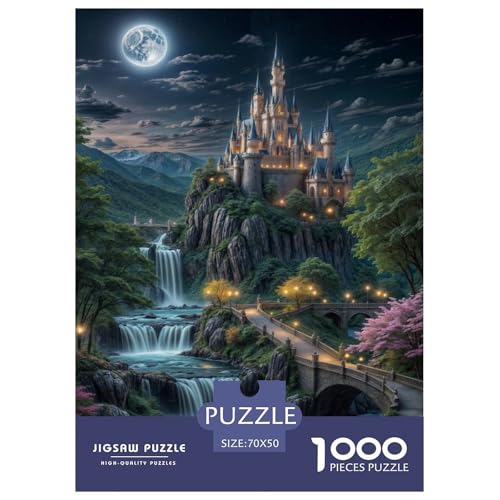 Schloss 1000 Teile Puzzle Für Die Ganze Familie interessant Erwachsenenpuzzle Clevere Rätsel Geschenk 70x50cm/1000pcs von PHQAZWSXE