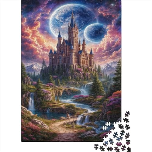 Schloss 1000 Teile Puzzle Für Die Ganze Familie interessant Erwachsenenpuzzle Geschicklichkeitsspiel Geschenk 1000pcs (75x50cm) von PHQAZWSXE