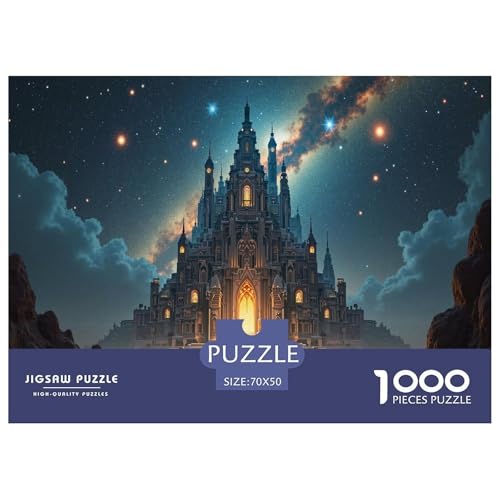Schloss Puzzle 1000 Teile Für Erwachsene persönlich Impossible Puzzle Geschicklichkeitsspiel Geschenk 70x50cm/1000pcs von PHQAZWSXE