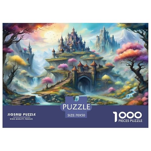 Schlosss 1000 Teile Puzzle Für Die Ganze Familie persönlich Impossible Puzzle Geschicklichkeitsspiel Geschenk 70x50cm/1000pcs von PHQAZWSXE