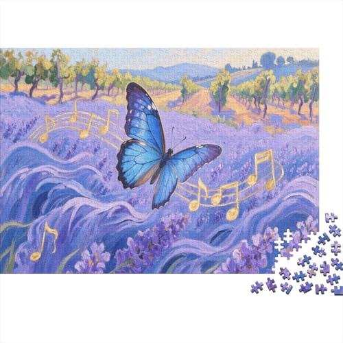 Schmetterling Puzzle 1000 Teile Für Erwachsene Und Kinder Blue Schmetterling Erwachsenenpuzzle Geschicklichkeitsspiel Geschenk 1000pcs (75x50cm) von PHQAZWSXE