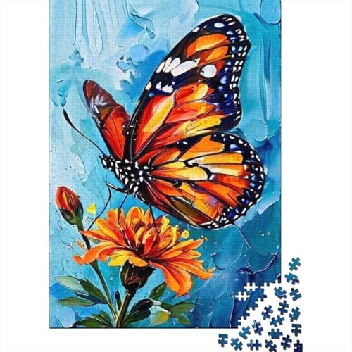 Schmetterling Puzzle 1000 Teile Für Erwachsene interessant Impossible Puzzle Clevere Rätsel Weihnachtspuzzle 1000pcs (75x50cm) von PHQAZWSXE