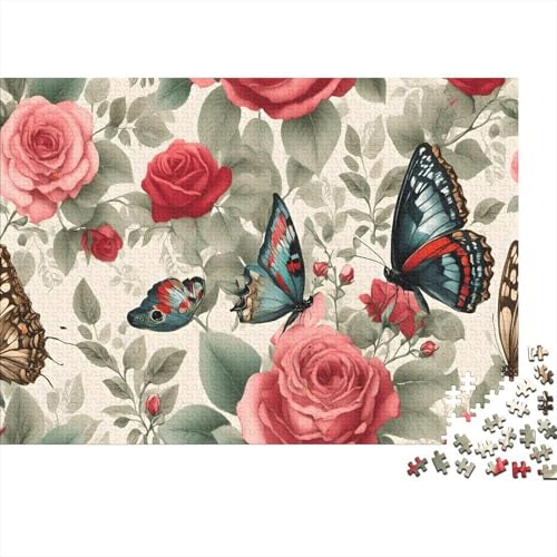 Schmetterlinge Puzzle 1000 Teile Für Erwachsene Und Kinder interessant Impossible Puzzle Geschicklichkeitsspiel Weihnachtspuzzle 1000pcs (75x50cm) von PHQAZWSXE