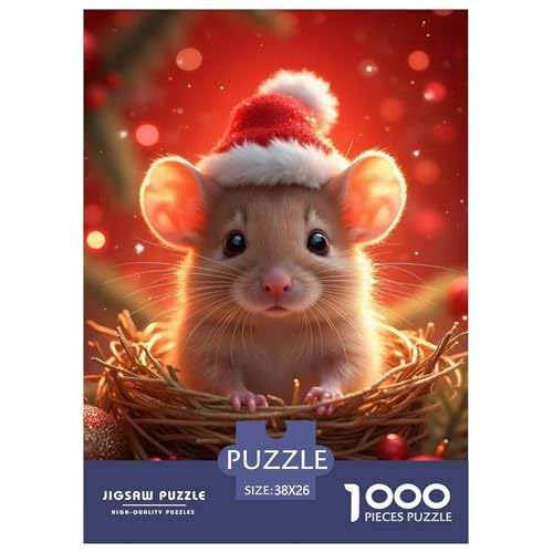 Schneebedeckte Rattete 1000 Teile Puzzle Für Erwachsene Tiere persönlich Impossible Puzzle Clevere Rätsel Weihnachtspuzzle 38x26cm/1000pcs Schneebedeckte Rattete 1000 Teile Puzzle Für Erwachsene Tiere persönlich Impossible Puzzle Clevere Rätsel Weihnachtspuzzle 38x26cm/1000pcs von PHQAZWSXE