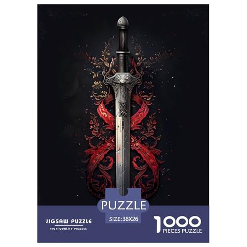 Schwert 1000 Teile Puzzle Für Erwachsene Und Kinder interessant persönlich Erwachsenenpuzzle Clevere Rätsel Geschenk 38x26cm/1000pcs Schwert 1000 Teile Puzzle Für Erwachsene Und Kinder interessant persönlich Erwachsenenpuzzle Clevere Rätsel Geschenk 38x26cm/1000pcs von PHQAZWSXE