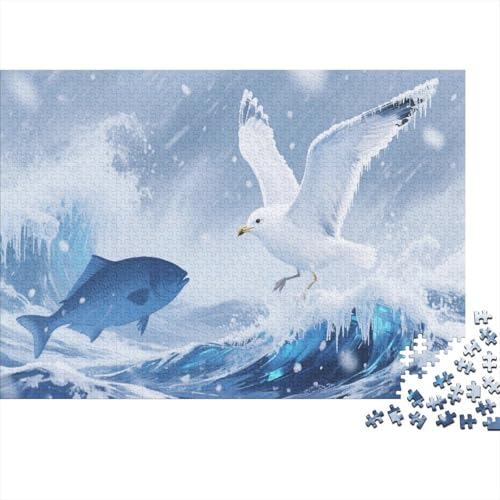 SeaVogel 1000 Teile Puzzle Für Die Ganze Familie Tier Erwachsenenpuzzle Geschicklichkeitsspiel GescHennek 1000pcs (75x50cm) von PHQAZWSXE