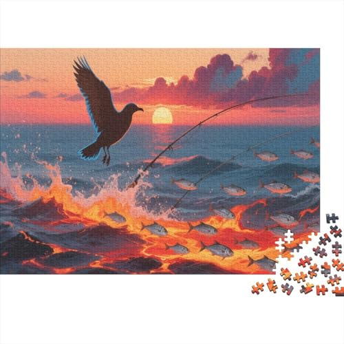 SeaVogel Puzzle 1000 Teile Für Die Ganze Familie Tier Erwachsenenpuzzle Geschicklichkeitsspiel GescHennek 1000pcs (75x50cm) von PHQAZWSXE