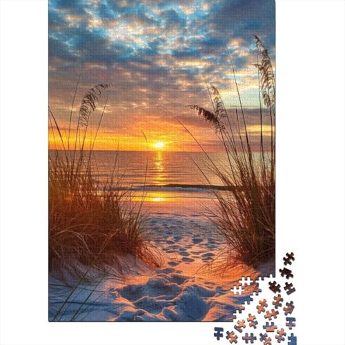 Seaside Sonneset 1000 Teile Puzzle Für Die Ganze Familie interessant Erwachsenenpuzzle Geschicklichkeitsspiel Geschenk 1000pcs (75x50cm) von PHQAZWSXE