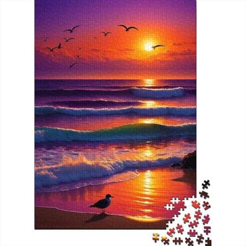 Seaside Sonneset 1000 Teile Puzzle Für Erwachsene interessant Erwachsenenpuzzle Geschicklichkeitsspiel Weihnachtspuzzle 1000pcs (75x50cm) von PHQAZWSXE
