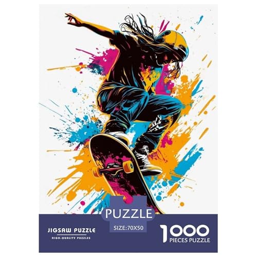 Skateboard 1000 Teile Puzzle Für Die Ganze Familie interessant Erwachsenenpuzzle Geschicklichkeitsspiel Geschenk 70x50cm/1000pcs Skateboard 1000 Teile Puzzle Für Die Ganze Familie interessant Erwachsenenpuzzle Geschicklichkeitsspiel Geschenk 70x50cm/1000pcs von PHQAZWSXE