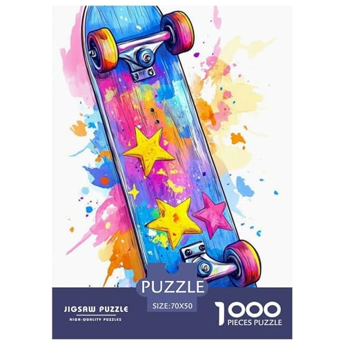 Skateboard Puzzle 1000 Teile Für Erwachsene interessant Erwachsenenpuzzle Clevere Rätsel Weihnachtspuzzle 70x50cm/1000pcs Skateboard Puzzle 1000 Teile Für Erwachsene interessant Erwachsenenpuzzle Clevere Rätsel Weihnachtspuzzle 70x50cm/1000pcs von PHQAZWSXE