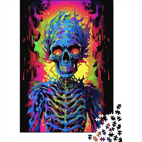 Skelett 1000 Teile Puzzle Für Die Ganze Familie interessant Erwachsenenpuzzle Geschicklichkeitsspiel Geschenk 1000pcs (75x50cm) von PHQAZWSXE