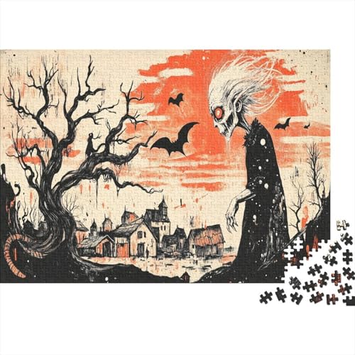 Skelett 1000 Teile Puzzle Für Erwachsene interessant Impossible Puzzle Clevere Rätsel Geschenk 1000pcs (75x50cm) von PHQAZWSXE