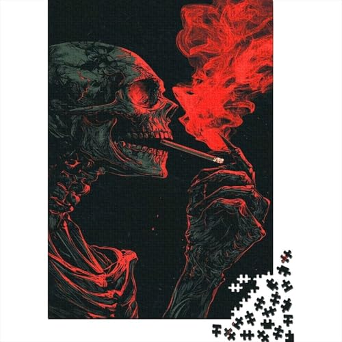 Skelett 1000 Teile Puzzle Für Erwachsene interessant Impossible Puzzle Geschicklichkeitsspiel Geschenk 1000pcs (75x50cm) von PHQAZWSXE