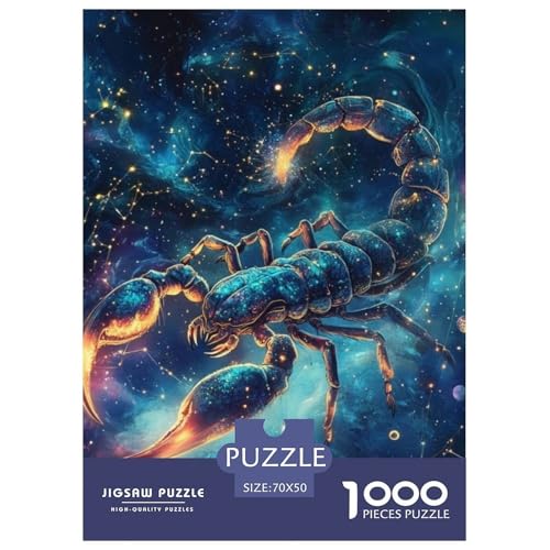 Skorpion 1000 Teile Puzzle Für Erwachsene interessant Impossible Puzzle Clevere Rätsel Geschenk 70x50cm/1000pcs von PHQAZWSXE