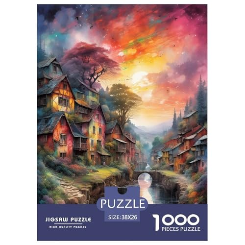 Small Brückes and Streams Puzzle 1000 Teile Für Erwachsene interessant persönlich Erwachsenenpuzzle Clevere Rätsel Weihnachtspuzzle 38x26cm/1000pcs von PHQAZWSXE