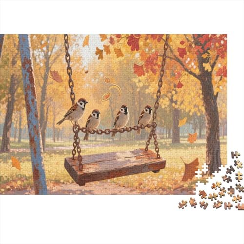 Sparrow 1000 Teile Puzzle Für Erwachsene Und Kinder Tier Erwachsenenpuzzle Geschicklichkeitsspiel Weihnachtspuzzle 1000pcs (75x50cm) von PHQAZWSXE