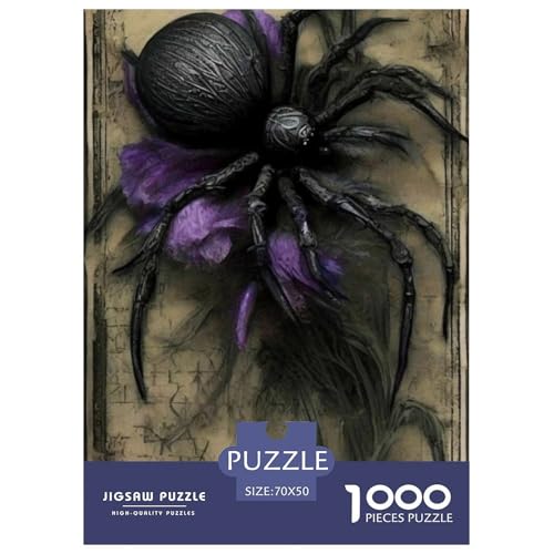Spinne 1000 Teile Puzzle Für Erwachsene interessant Erwachsenenpuzzle Geschicklichkeitsspiel Geschenk 70x50cm/1000pcs von PHQAZWSXE