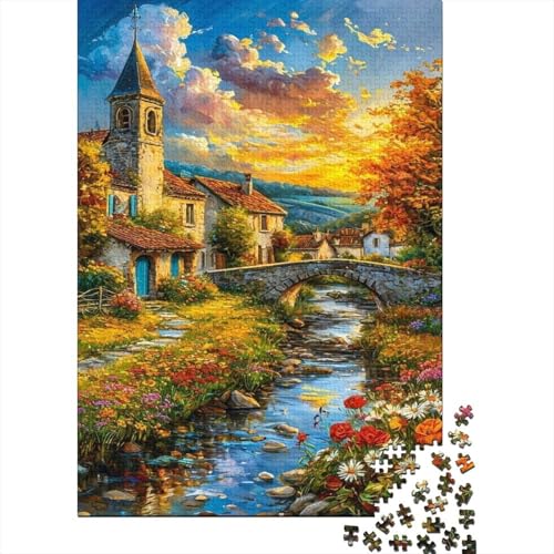 Stadtlandschaft Puzzle 1000 Teile Für Die Ganze Familie interessant Erwachsenenpuzzle Geschicklichkeitsspiel Geschenk 1000pcs (75x50cm) von PHQAZWSXE
