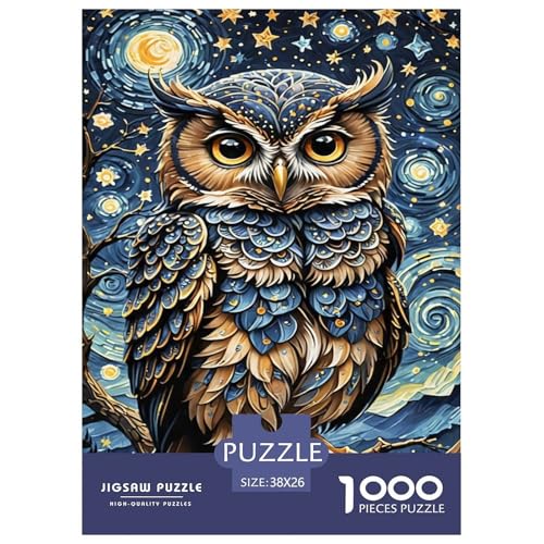 Starry Sky Eule Puzzle 1000 Teile Für Erwachsene Tiere Erwachsenenpuzzle Geschicklichkeitsspiel Weihnachtspuzzle 38x26cm/1000pcs Starry Sky Eule Puzzle 1000 Teile Für Erwachsene Tiere Erwachsenenpuzzle Geschicklichkeitsspiel Weihnachtspuzzle 38x26cm/1000pcs von PHQAZWSXE