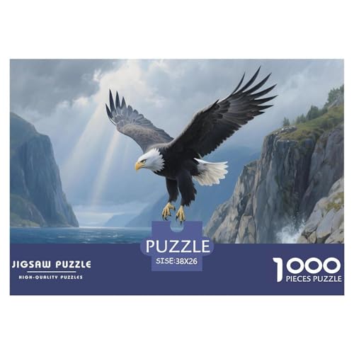 Steigender SeeAdler 1000 Teile Puzzle Für Erwachsene Und Kinder interessant Erwachsenenpuzzle Geschicklichkeitsspiel Weihnachtspuzzle 38x26cm/1000pcs von PHQAZWSXE