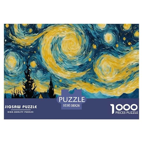 Sternenbeleuchteter Himmel 1000 Teile Puzzle Für Die Ganze Familie interessant Impossible Puzzle Geschicklichkeitsspiel Geschenk 38x26cm/1000pcs von PHQAZWSXE