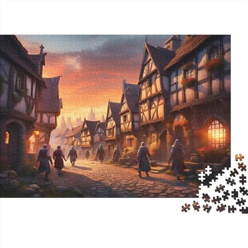 Straßenlandschaft Puzzle 1000 Teile Für Erwachsene interessant Impossible Puzzle Geschicklichkeitsspiel Geschenk 1000pcs (75x50cm) von PHQAZWSXE