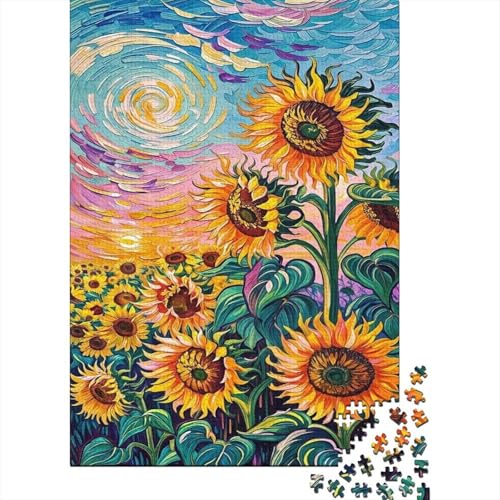 SunBlumen 1000 Teile Puzzle Für Die Ganze Familie interessant Erwachsenenpuzzle Clevere Rätsel Geschenk 1000pcs (75x50cm) von PHQAZWSXE