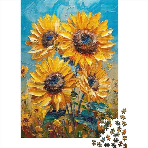 SunBlumen 1000 Teile Puzzle Für Erwachsene interessant Erwachsenenpuzzle Geschicklichkeitsspiel Weihnachtspuzzle 1000pcs (75x50cm) von PHQAZWSXE