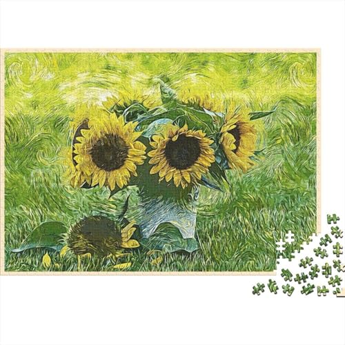 SunBlumen 1000 Teile Puzzle Für Erwachsene interessant Impossible Puzzle Geschicklichkeitsspiel Geschenk 1000pcs (75x50cm) von PHQAZWSXE