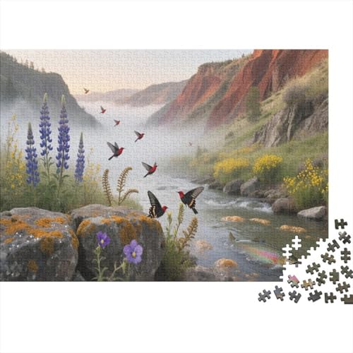 Tal 1000 Teile Puzzle Für Erwachsene Flying Vogel Impossible Puzzle Geschicklichkeitsspiel Weihnachtspuzzle 1000pcs (75x50cm) von PHQAZWSXE