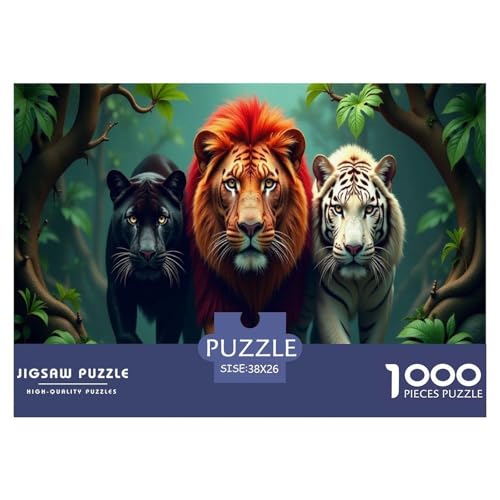 Tiere 1000 Teile Puzzle Für Erwachsene interessant Erwachsenenpuzzle Geschicklichkeitsspiel GescHühnerk 38x26cm/1000pcs von PHQAZWSXE