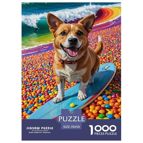 Tiere 1000 Teile Puzzle Für Erwachsene interessant Erwachsenenpuzzle Geschicklichkeitsspiel Geschenk 70x50cm/1000pcs von PHQAZWSXE