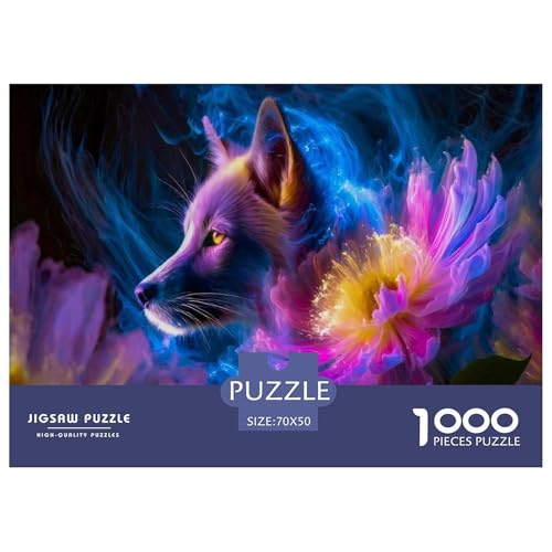 Tiere 1000 Teile Puzzle Für Erwachsene interessant Erwachsenenpuzzle Geschicklichkeitsspiel Geschenk 70x50cm/1000pcs von PHQAZWSXE