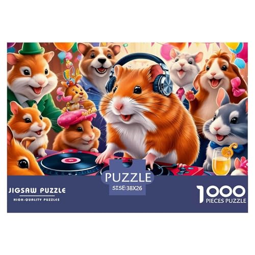 Tiere Puzzle 1000 Teile Für Erwachsene Und Kinder interessant Impossible Puzzle Clevere Rätsel GescHühnerk 38x26cm/1000pcs von PHQAZWSXE